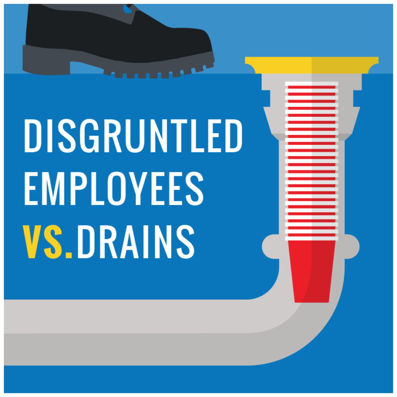 disgruntled employees vs drains