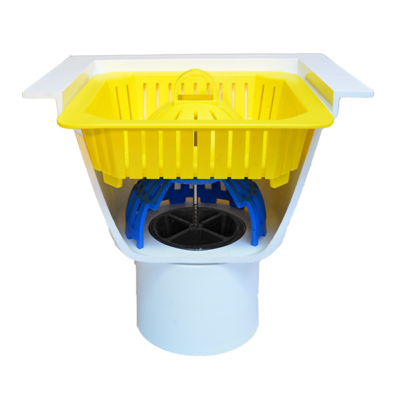Dome strainer with safety basket