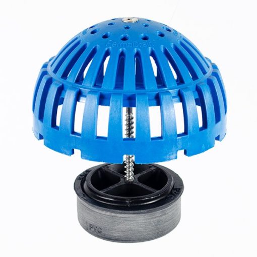 Locking dome strainer for floor drains